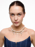 Колье "Pearl And Heart" Bicolor