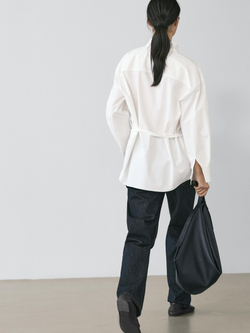 Massimo Dutti Джинсы прямого кроя с высокой талией, темно-синий