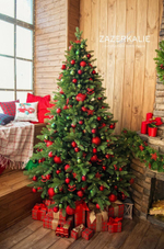 Ель искусственная с лампочками Ленинградская