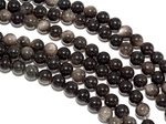 Нить бусин из обсидиана 8мм