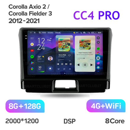 Teyes CC4 Pro 9" для Toyota Corolla Axio, Fielder 2012-2021