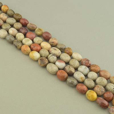 Нитка Яшма 40 см. (Без замка)