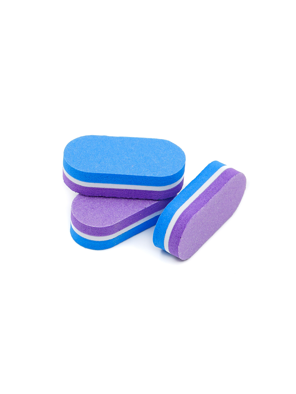 Баф-мини овал 100/180гр сине-фиолетовый (уп.50шт)