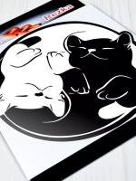 Инь Янь - Довольные котики