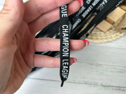 Шнур ПЭ ПЛОСКИЙ черный CHAMPION LEAGUE