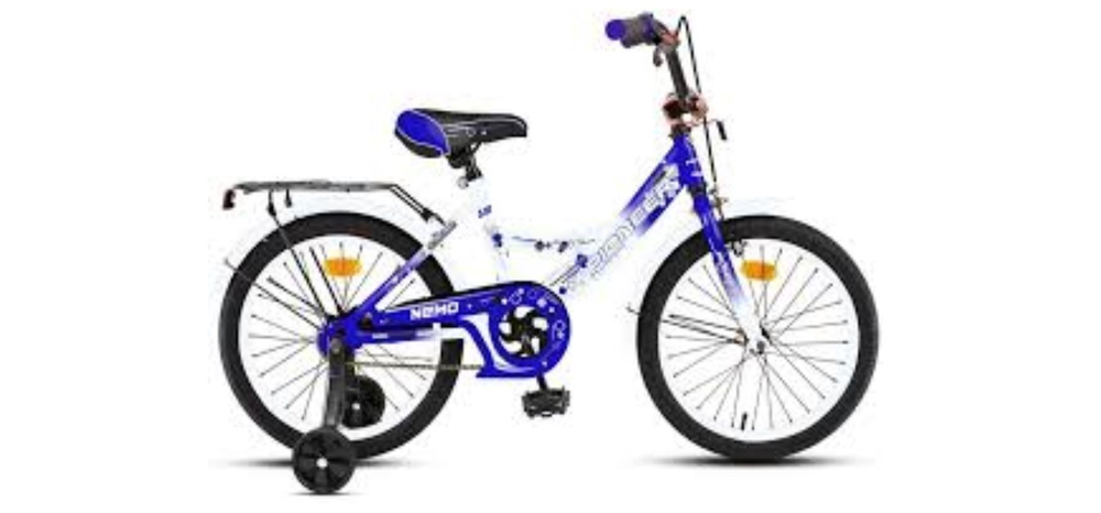 Велосипед PIONEER NEMO 18" white-blue