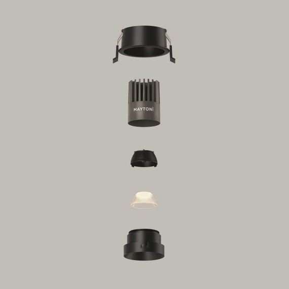 Встраиваемый светильник Maytoni Technical Downlight Dip DL115-10W-3K-B