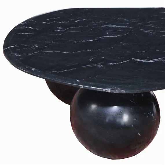 Кофейный стол Peregrine 120х60 см, черный индийский мрамор