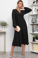 Платье трикотажное Эхо лета (черное) П14366-1М LT Collection