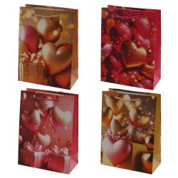 GAEM Пакет подарочный S (бумага 210г/м2, блок микс 12шт), L17,5 W9 H24 см, 4в.