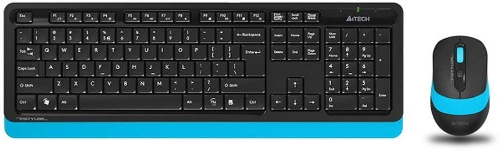 Клавиатура и мышь Wireless A4Tech FG1010 BLUE