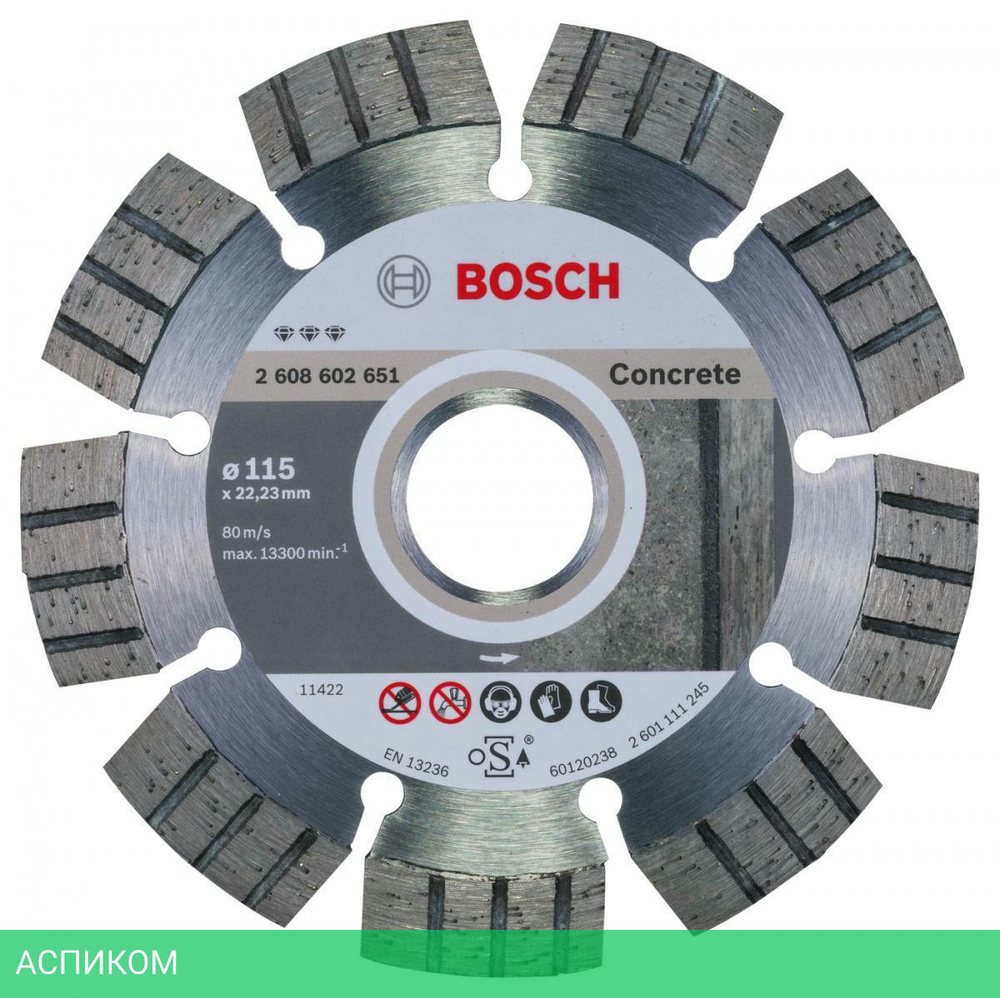Алмазная коронка Bosch 115 Best for Concrete 2.608.602.651