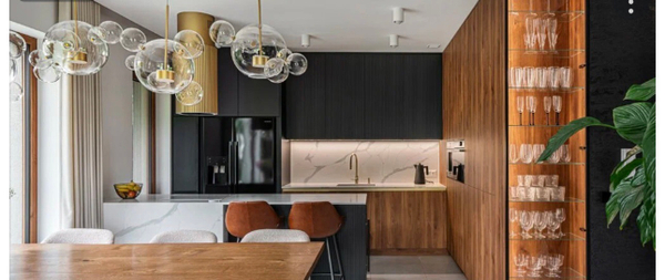 Примеры современных кухонь в дизайне из интернета