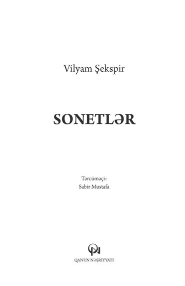 Sonetlər