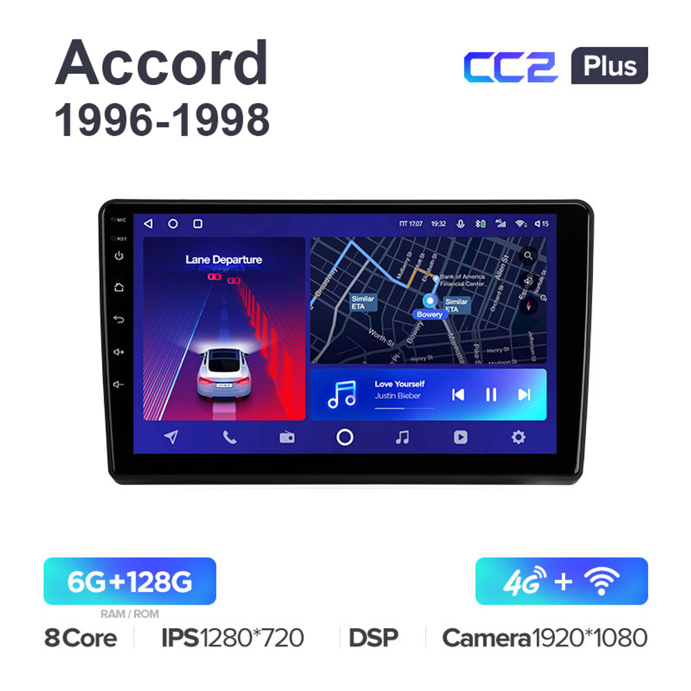 Teyes CC2 Plus 9"для Honda Accord 1996-1998