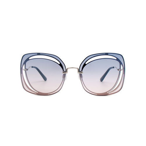 Очки EXENZA PRAZZO P01 бабочка серебряная с сиреневым градиентом