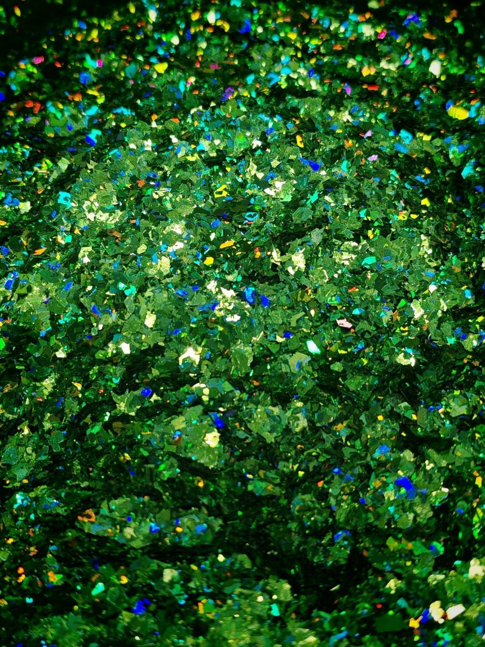 Хлопья - слюда Зелёный голографик - 88804 - для литья изделий и творчества