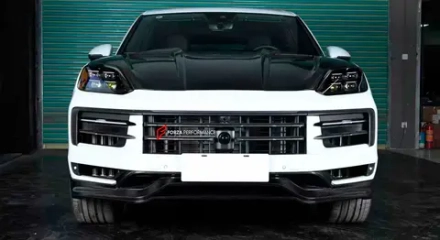 Карбоновая губа переднего бампера для PORSCHE CAYENNE 9Y0 SUV рестайлинг 2023+