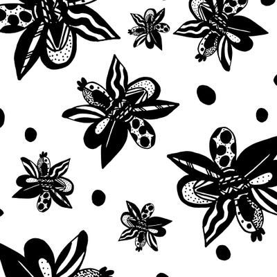 Beautiful flowers black color.