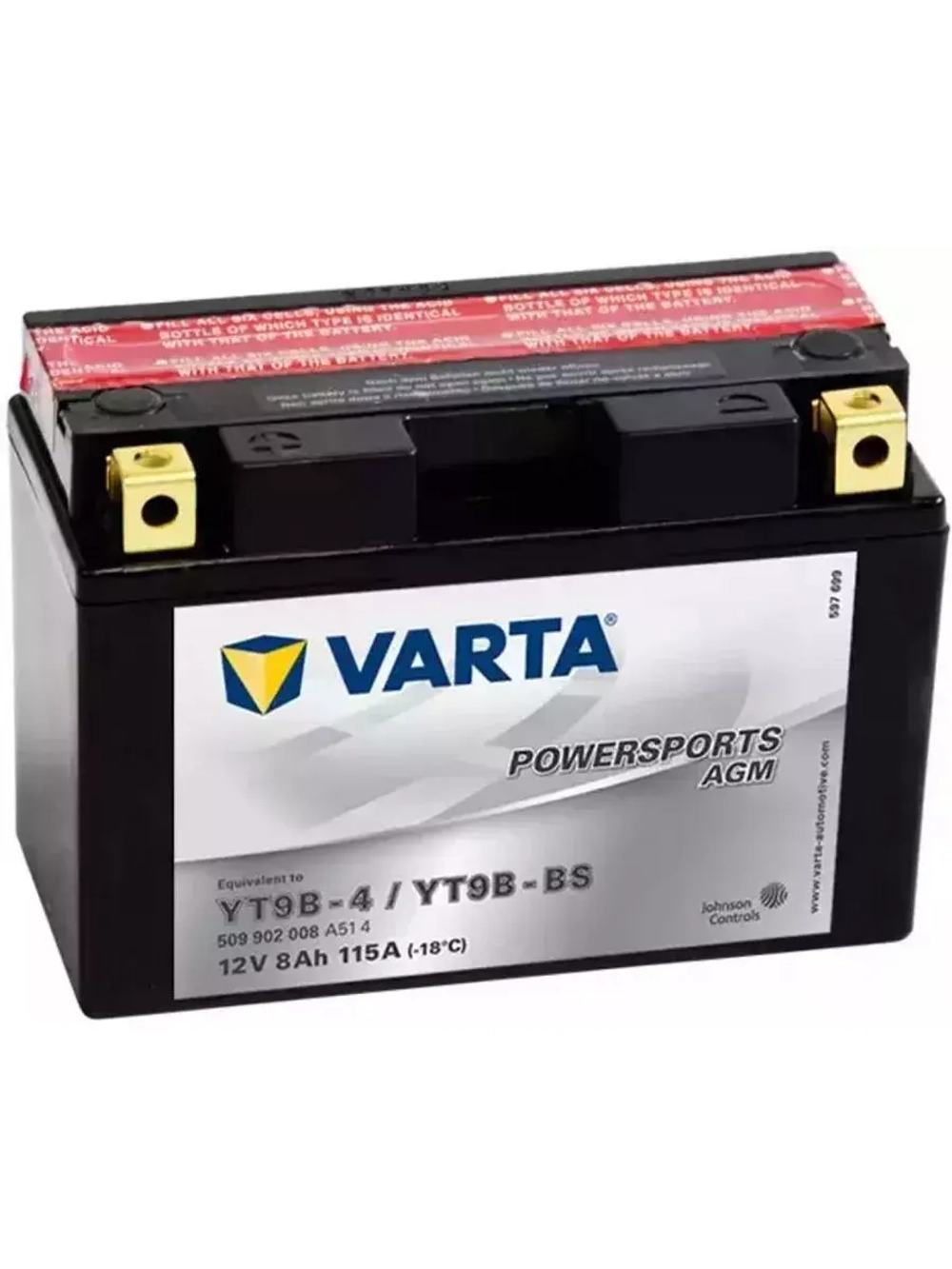 Аккумулятор Varta AGM YT9B-BS; 509902008