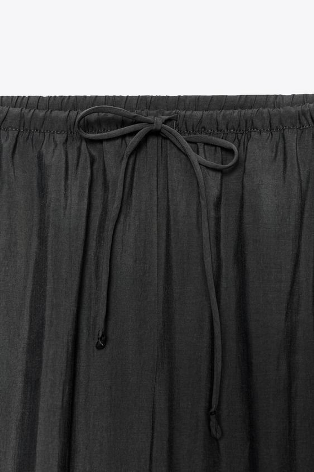 ZARA БРЮКИ ИЗ ЛЕГКОЙ ТКАНИ — ZW COLLECTION, УГОЛЬНЫЙ