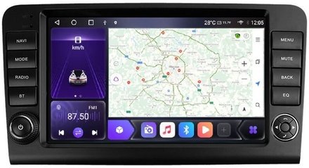 Магнитола для Mercedes-Benz GL (X164), ML (W164) 2005-2012 (рамка с крутилками и кнопками) - Carmedia EW-9950 QLed, Android 12, TS10, CarPlay, 4G SIM-слот