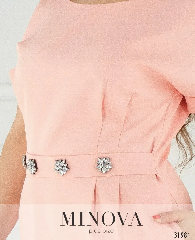 Платье 8611-пудра Minova