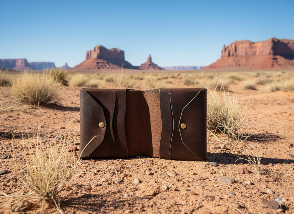 Бумажник Ichimai . Темный коньяк