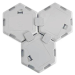 Набор светильник сенсорный "соты с пультом" 3 шт, 85х75мм, 6500К, 3*ААА (не в компл.)