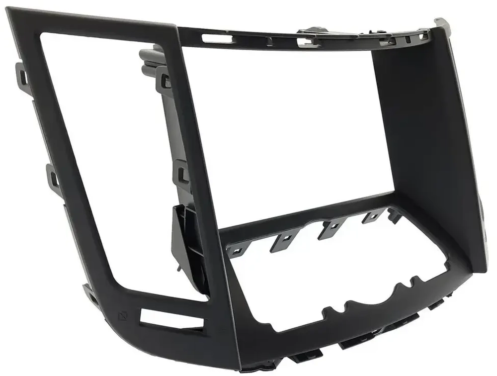 Магнитола для Infiniti FX35, FX37, FX50, FX30D S51 2008-2012, QX70 S51 2013-2018 (рамка тип 2 черная матовая) - FarCar GX9-9673F2BL монитор 9.5" 2K QLED на Android 14, TS20, 6+128Гб, CarPlay, 4G SIM-слот