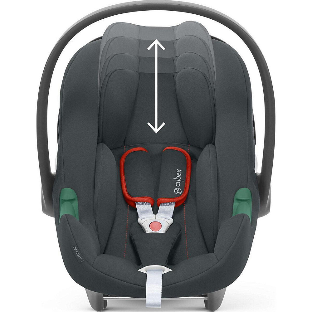 Коляска Cybex Balios S Lux TPE complete Aton B2 Steel Grey 3 в 1 Stormy Blue с дождевиками