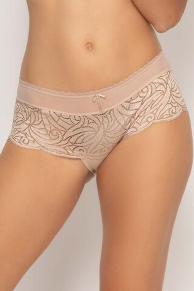 Трусы-шорты Verity из нежного цветочного кружева (Размер: 44) (Цвет: бежевый)