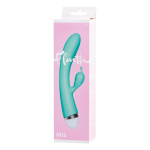Мятный вибратор-кролик 22см ToyFa Flovetta Iris 457702