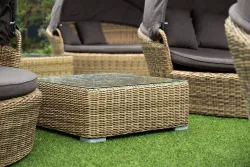 "Лунго" журнальный столик плетеный, цвет соломенный