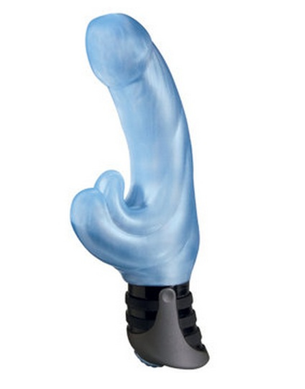 Голубой гелевый вибратор SEA OF LOVE - 16 см. (Цвет: голубой)