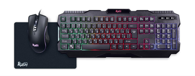 Клавиатура+мышь+коврик Smartbuy SBC-307728G-K (набор)