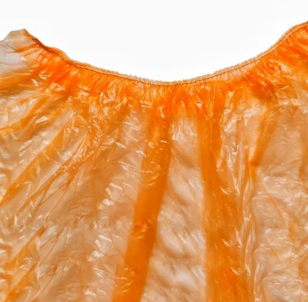 Бахилы одноразовые 18мкм 2г евроблок цвет Оранжевый (1/2000шт)