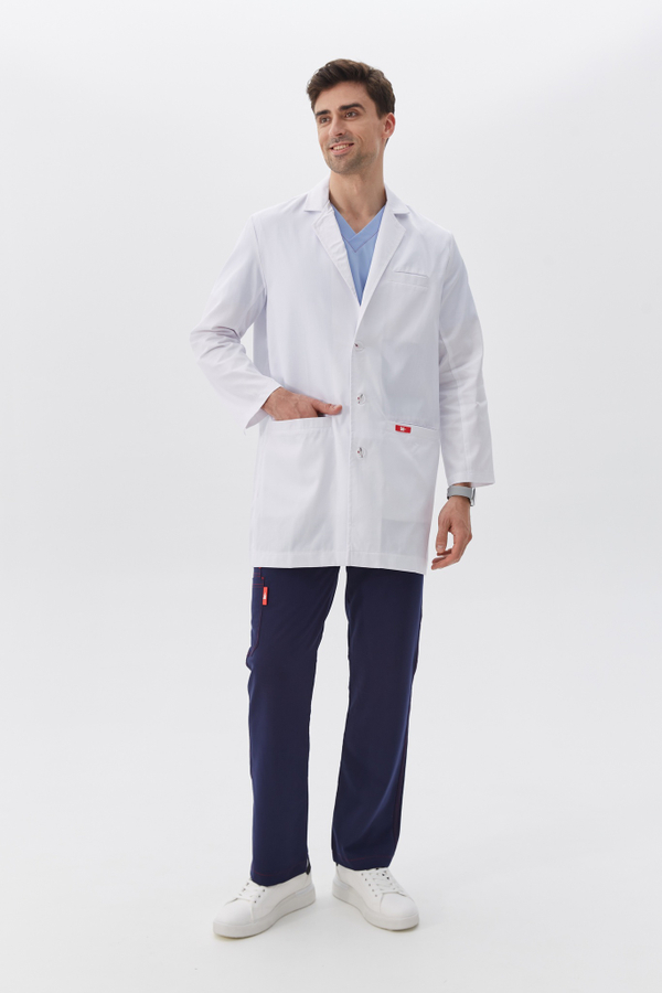 Халат медицинский  мужской Заубер, белый
