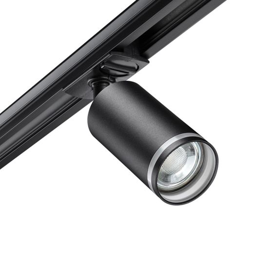 370877 PORT NT22 203 черный Светильник трековый однофазный двухжильный IP20 GU10 9W 220V ULAR