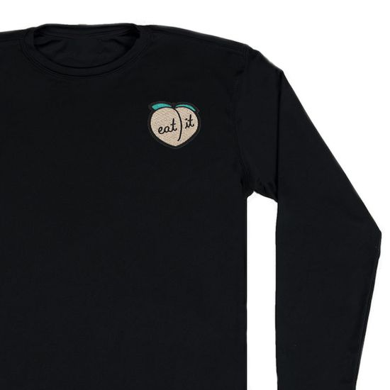 Нашивка термоаппликация на одежду и на рюкзак. Eat it