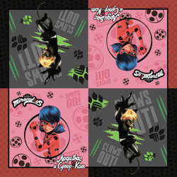 Салфетки "Леди Баг и Супер кот" 33 см 20 шт