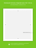 Натяжные потолки 2.2 м2, 0.9 м2