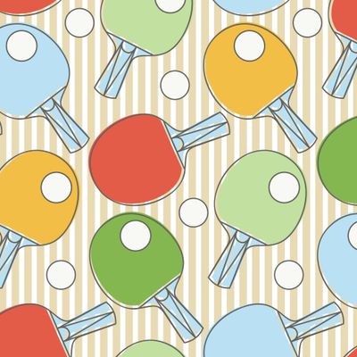 Пинг понг. Летний спорт. Геометрические полосы