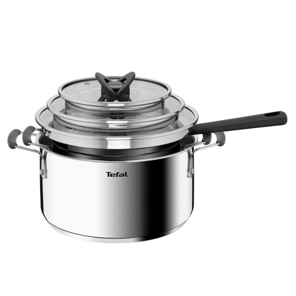 Набор посуды Tefal Opti'Space 6 предметов 2,1/3/5,2л 18/20/24см G720S674