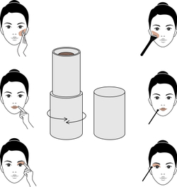 Notino Make-up Collection 3-in-1 Make-up - Многофункциональный макияж для глаз, губ и лица, 1,3 g
