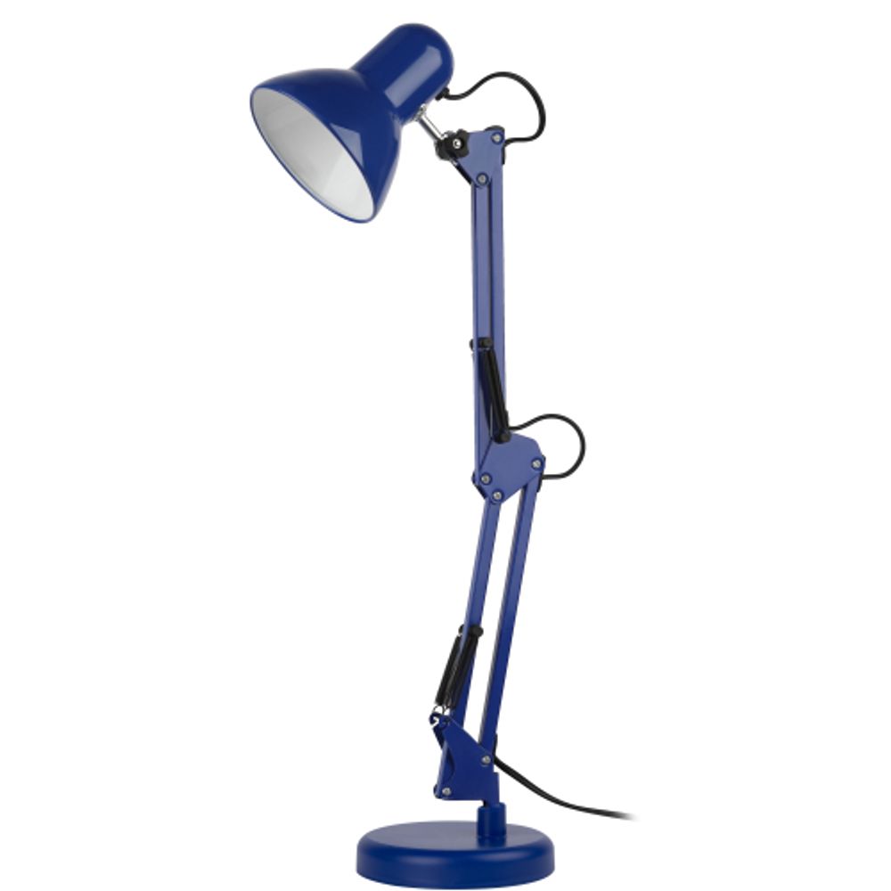 Настольный светильник ЭРА N-214-E27-40W-BU синий | Настольные светильники под лампу