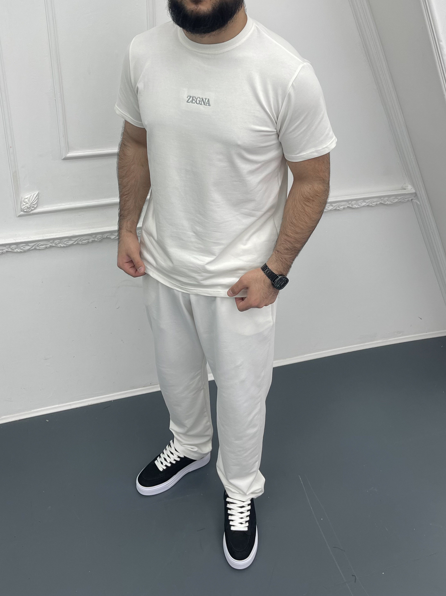 Костюм фут.-штаны Zegna #02-034 (бел.)