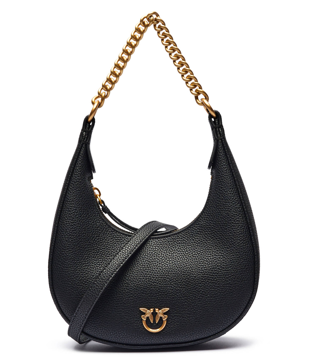 Кожаная сумка хобо BRIOCHE MINI Pinko - черный(101433 A29Q)