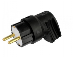 Вилка угловая Bylectrica каучук 2Р+РЕ 1х16А 220-240V В16-416