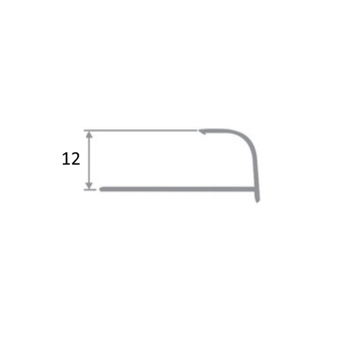 НАП 12мм "DO-1" 2,7м Золото мат. наружный анод. алюм.